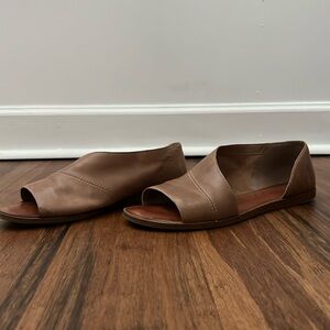 Sole Society Brown Leather Flats